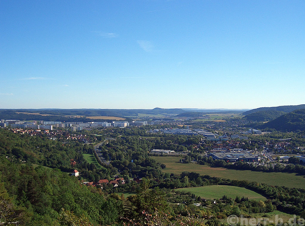 Das südliche Saaletal mit Leuchtenburg
