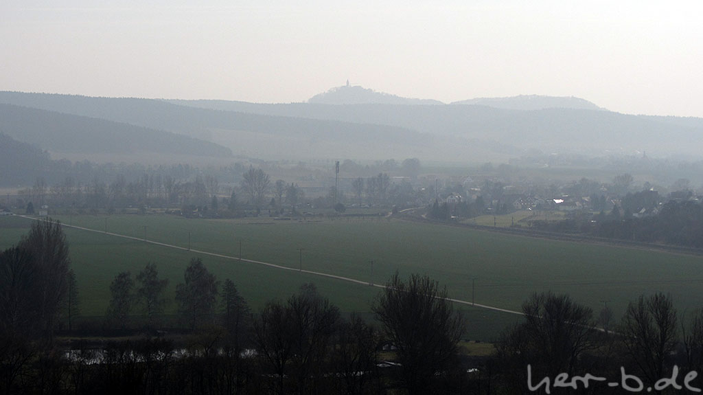 Rothenstein und Leuchtenburg im Nebel