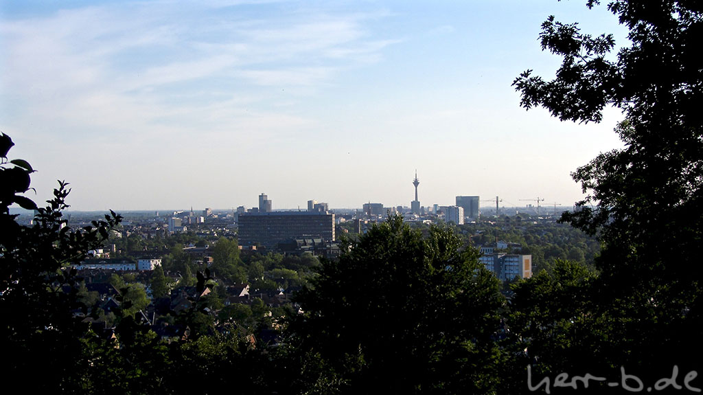 Schöne Aussicht über Düsseldorf