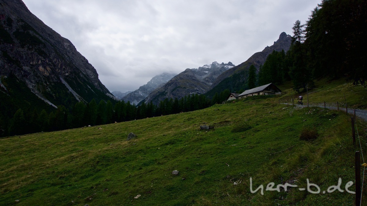 Kurz vor der Alp Laisch (1'805 m Höhe).